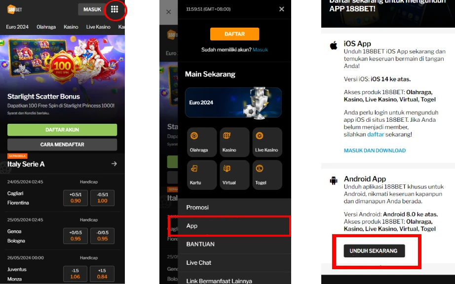 Cara Mengunduh dan Install Aplikasi 188BET Apk di Android dan iOS